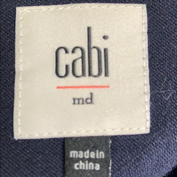 Cabi $198 Lido Jacket Size M Navy Blue Ponte Knit 3 button Coat/ Blazer #5093 - Picture 7 of 9